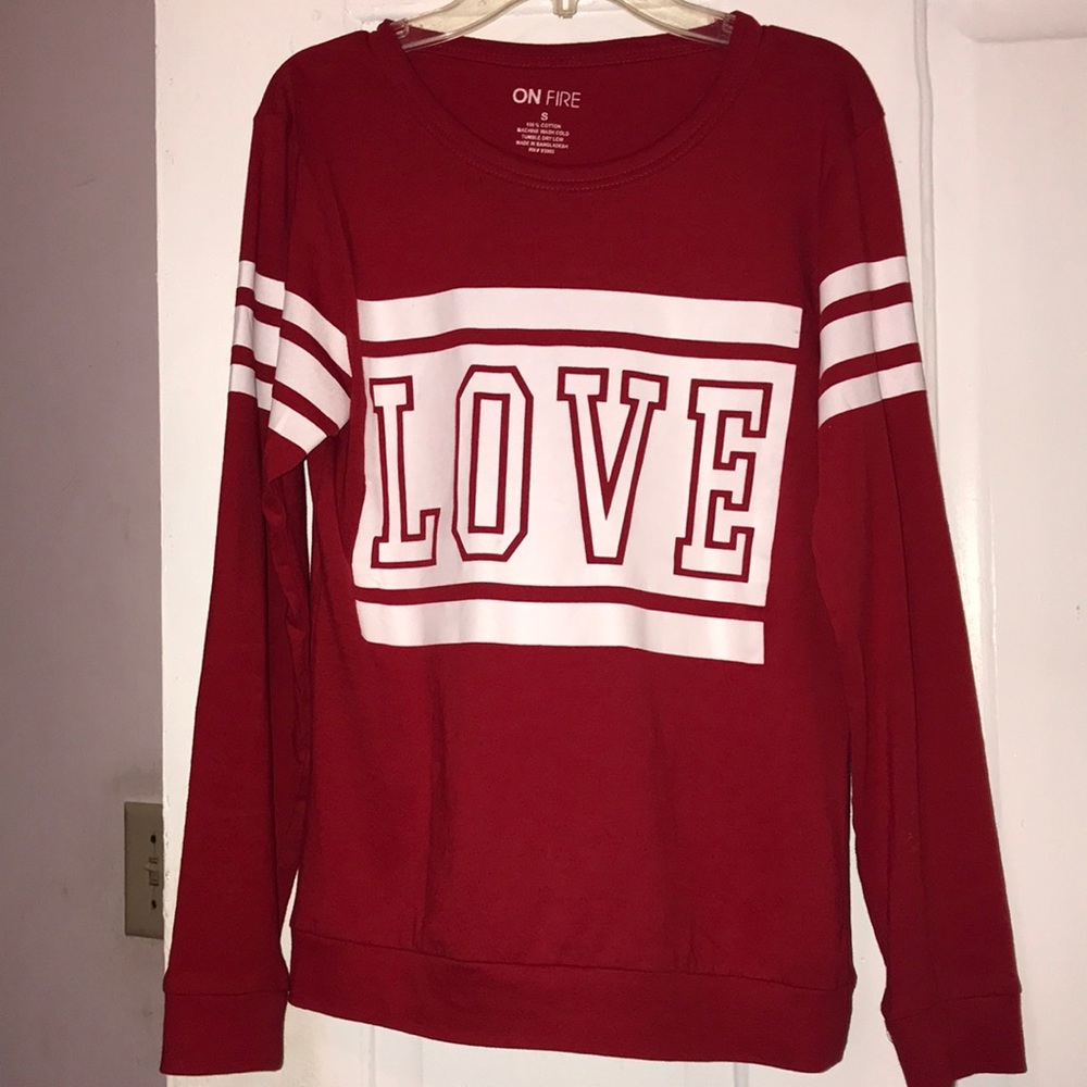 On Fire Long Sleeves Love Shirt